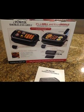 As Seen On TV Power Smokeless Grill Box - Black, Red, White